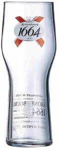 Kronenbourg 1664 Branded Pint Glass For Sale UK - CE 20oz / 570ml - Box of 24